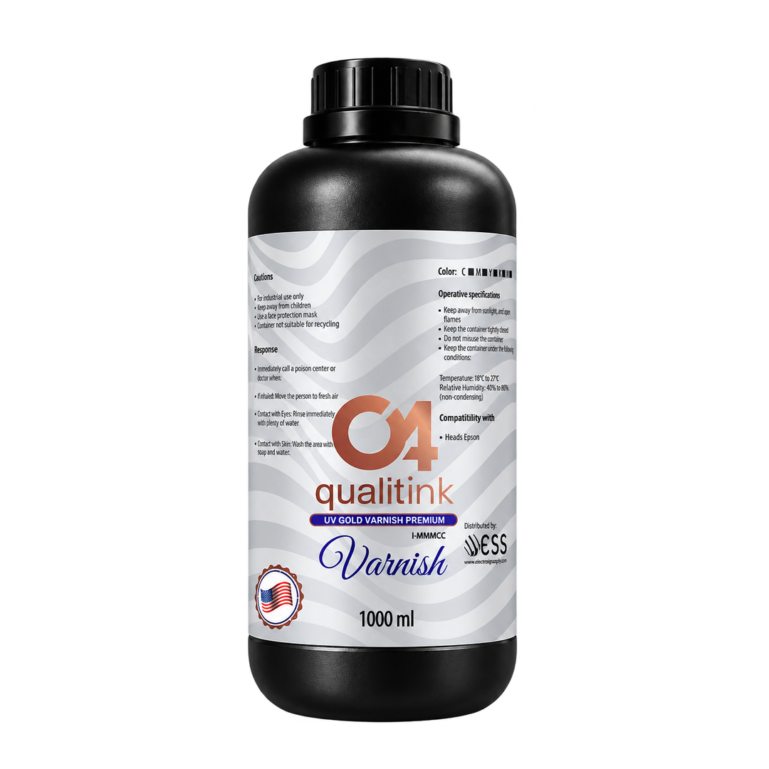 Varnish Dorado UV DTF Premium Platinum (Ink Varnish) Q4 Qualitink